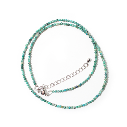 Chrysocolla Bead Necklace - 2-3mm