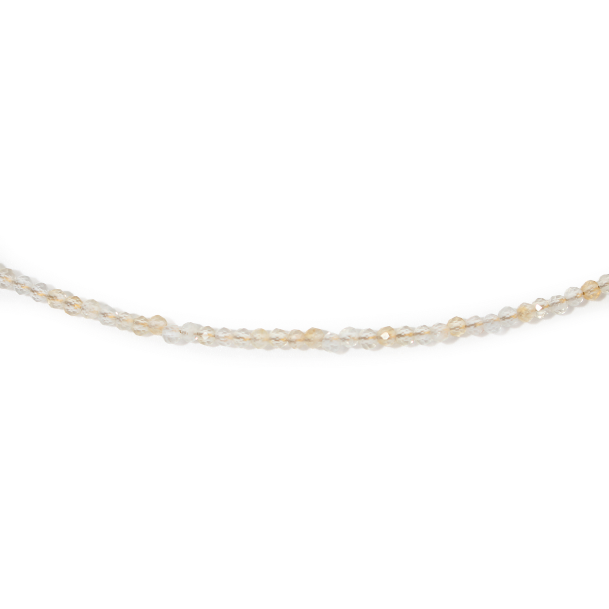 Citrine Bead Necklace - 2-3mm (Enhanced)