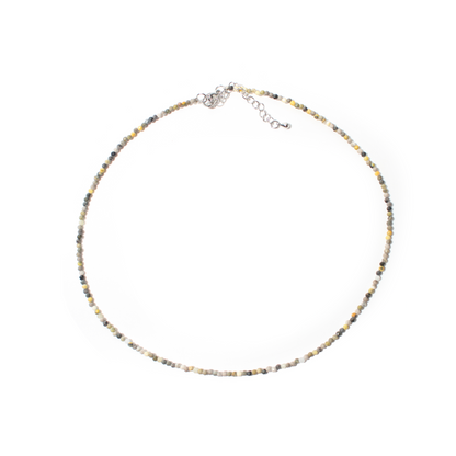 Bumble Bee Jasper Bead Necklace - 2-3mm