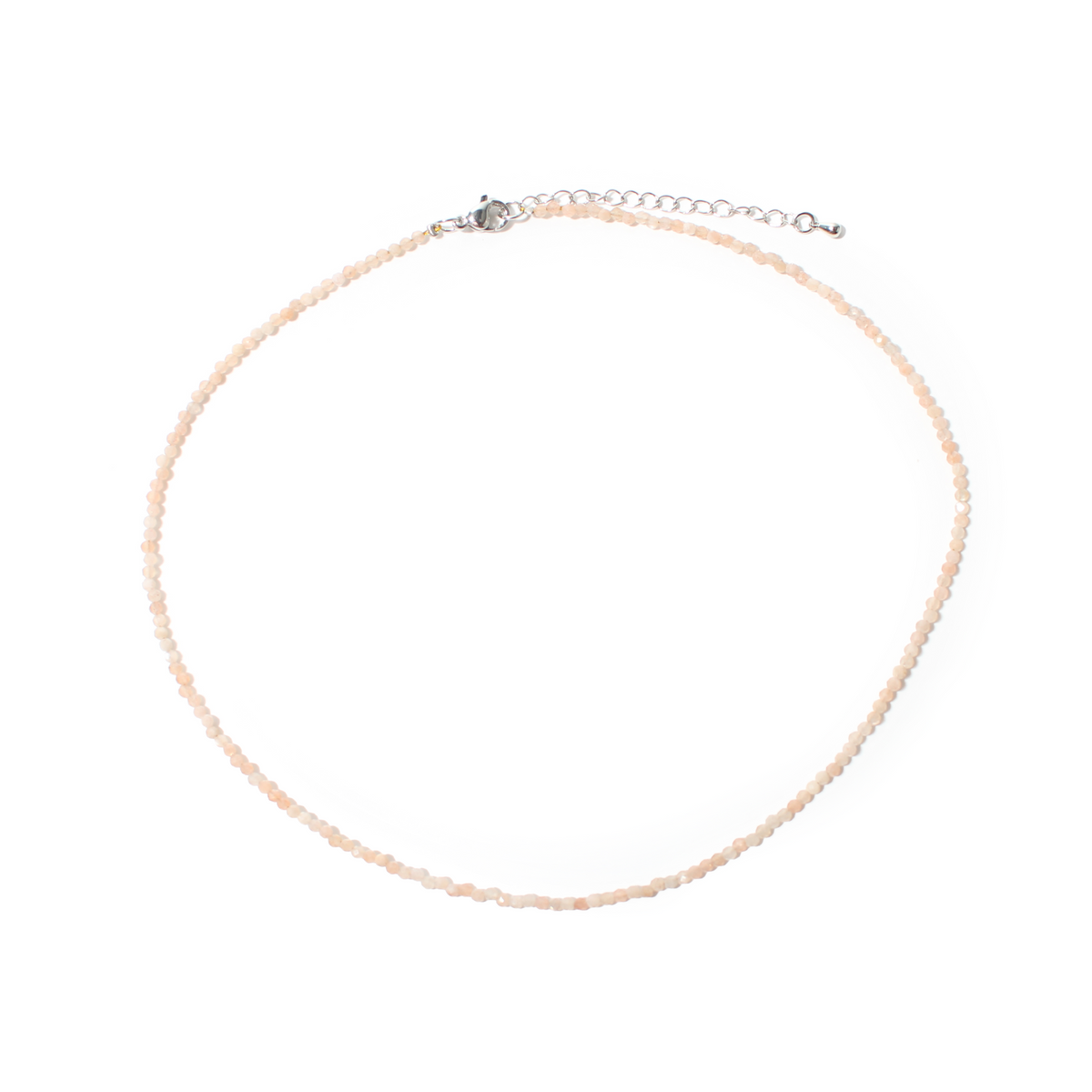 Sunstone Bead Necklace - 2-3mm