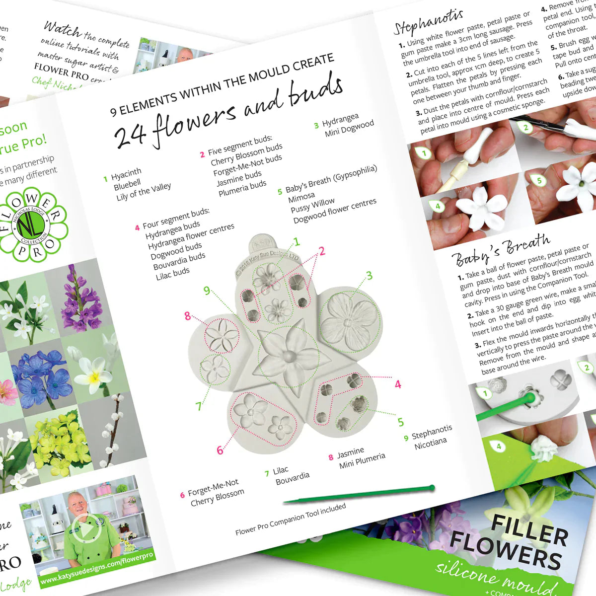 Moule en silicone Flower Pro Ultimate Filler Flowers