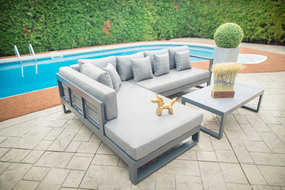 Oasis 3-Piece Aluminum Outdoor Sectional