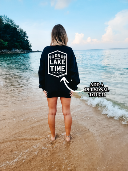 Sweat-shirt personnalisé « Temps passé au bord du lac » | Vêtements d'été