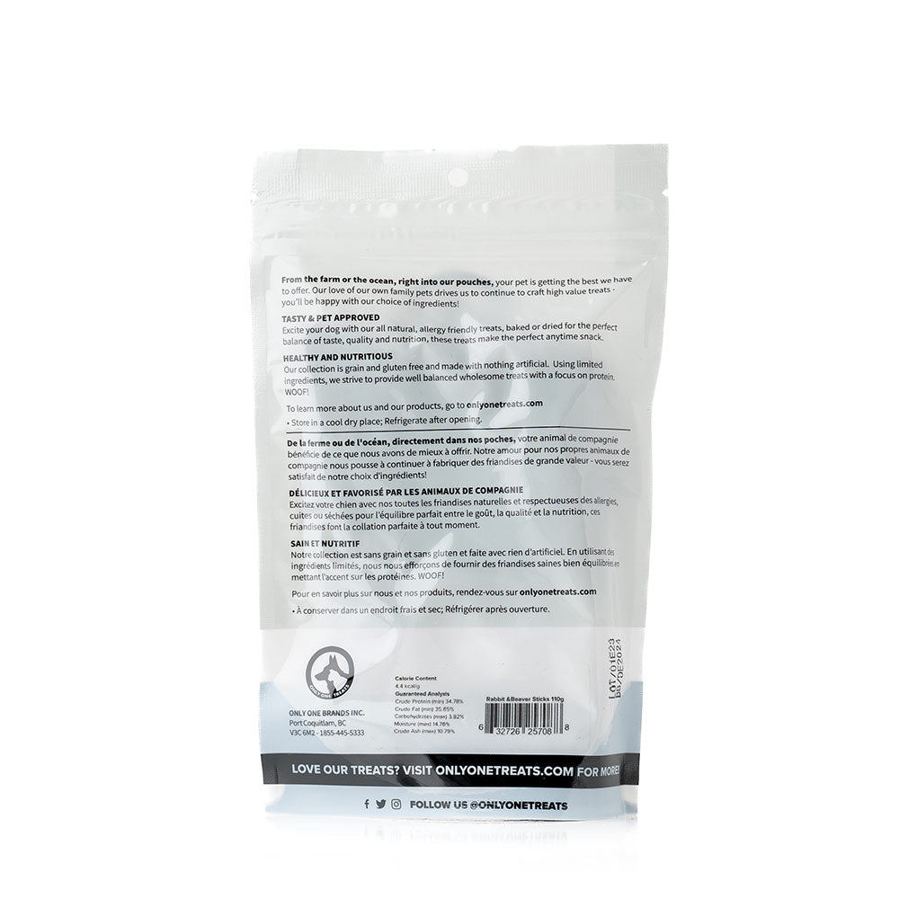 Bâtonnets Lapin & Castor 110g