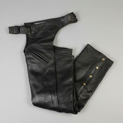 Jambières en cuir premium pour homme Open Road, 2 poches