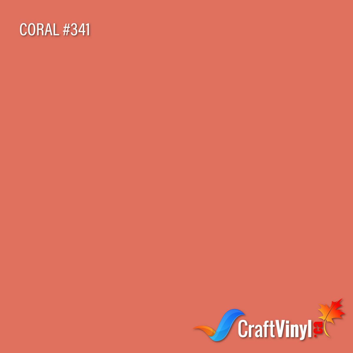 Oracal 651 Glossy Coral Vinyl #341sheets and rolls