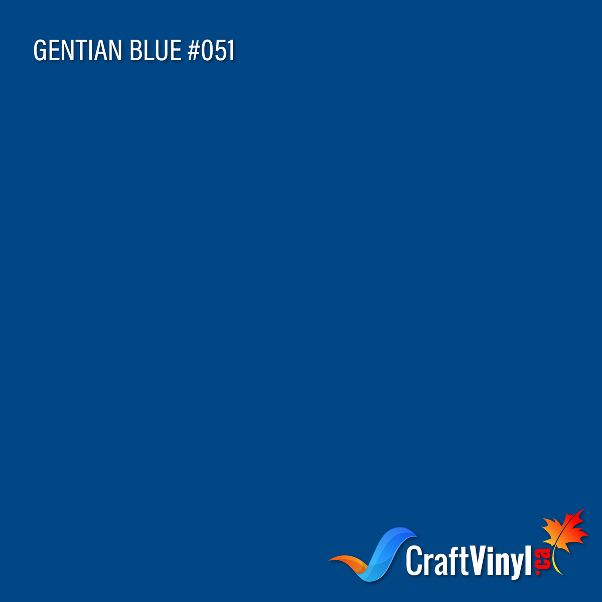 Oracal 651 Glossy Gentian Blue Vinyl #051 12'' x 5ft