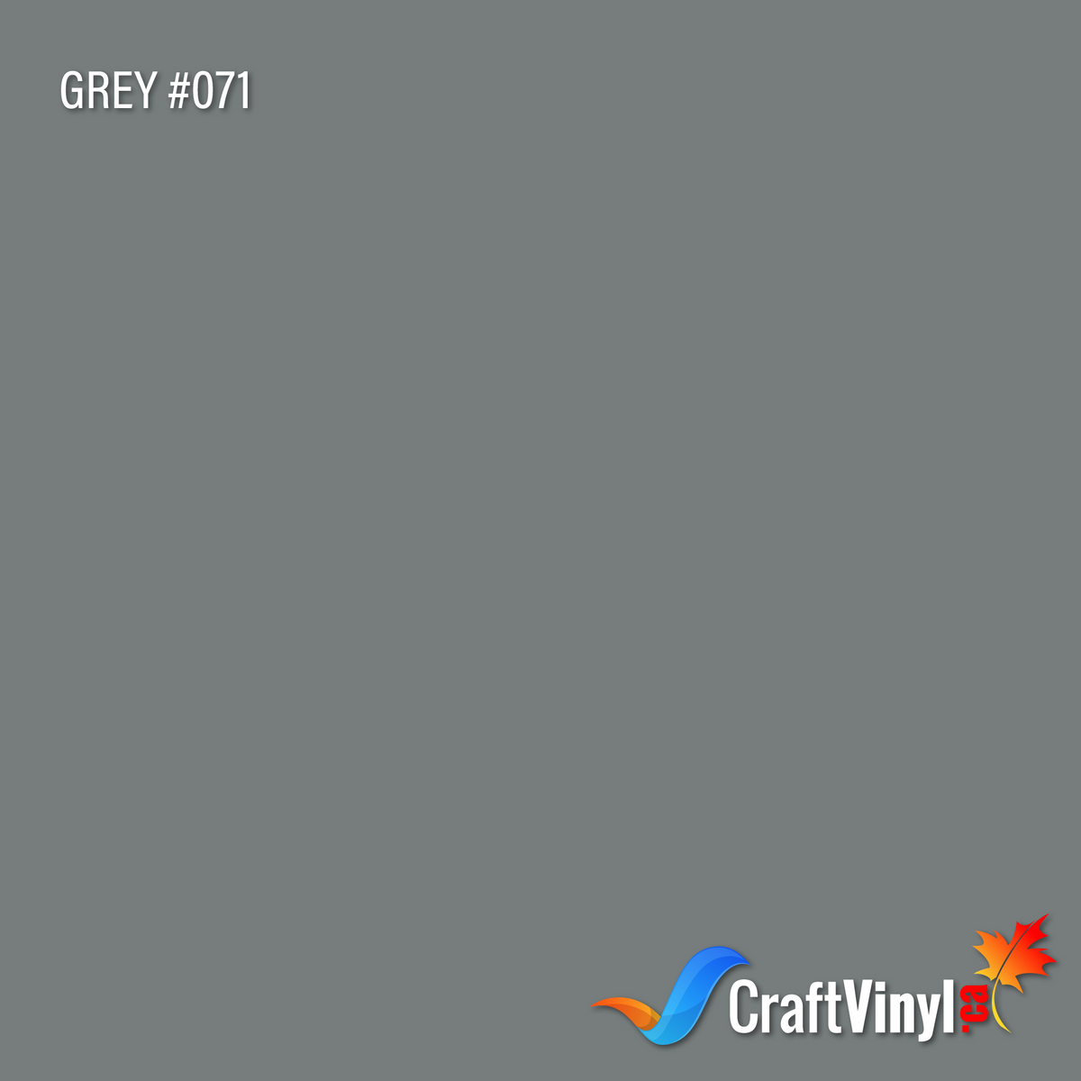 Oracal 651 Glossy Grey Vinyl #071 12'' x 5ft