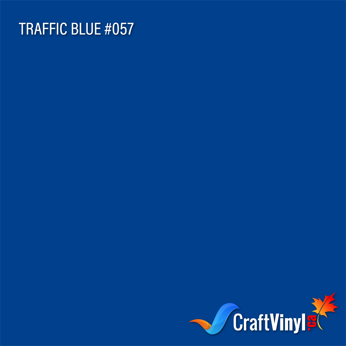 Oracal 651 Glossy Traffic Blue #057 sheets and rolls