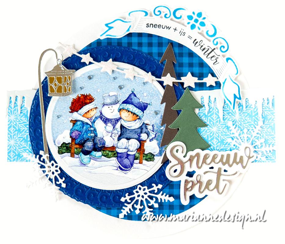 Bloc de papier Marianne Design A4 - Hygge d'hiver