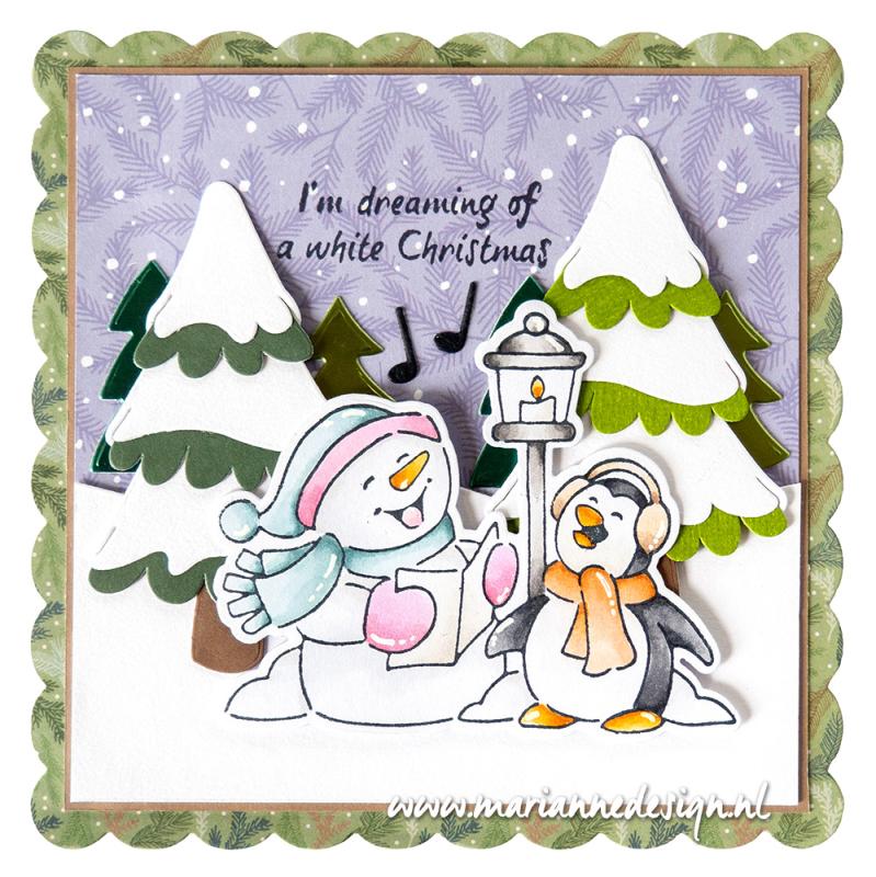 Marianne Design Collectables Die - Sapin enneigé par Marleen