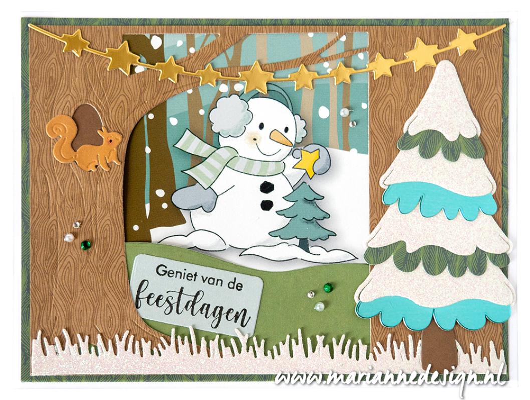 Marianne Design Collectables Die - Sapin enneigé par Marleen