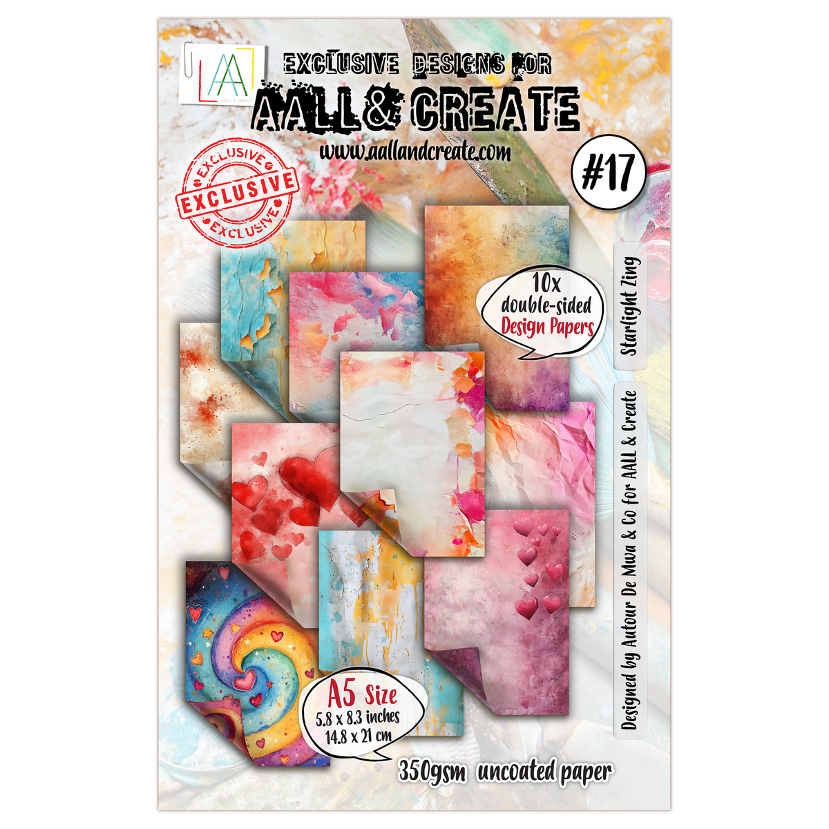 AALL and Create - A5 Design Paper - Starlight Zing
