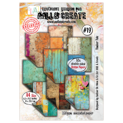 AALL and Create - A4 Design Paper - Timber Tide