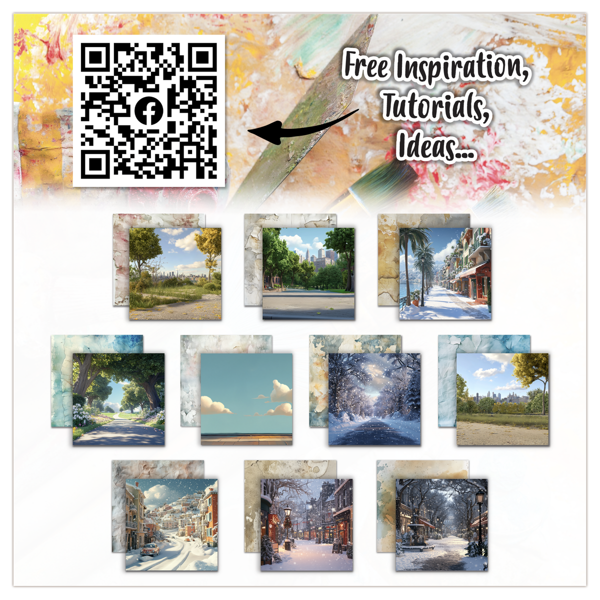 AALL and Create - 6x6 Design Paper - Faded Horizons
