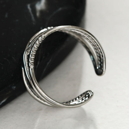 Bague triple empilable en argent MIRANDA
