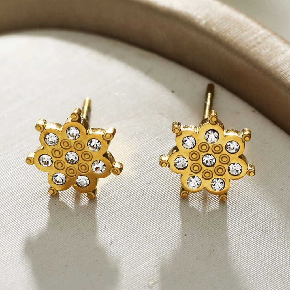 Modèle AGNES : Puces d'oreilles en zircone « Be a Star »