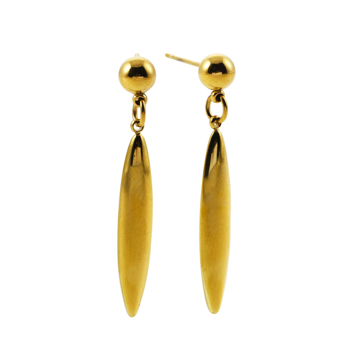 ARACELI : Boucles d'oreilles ovales délicates d'inspiration vintage, ornées de perles arrondies