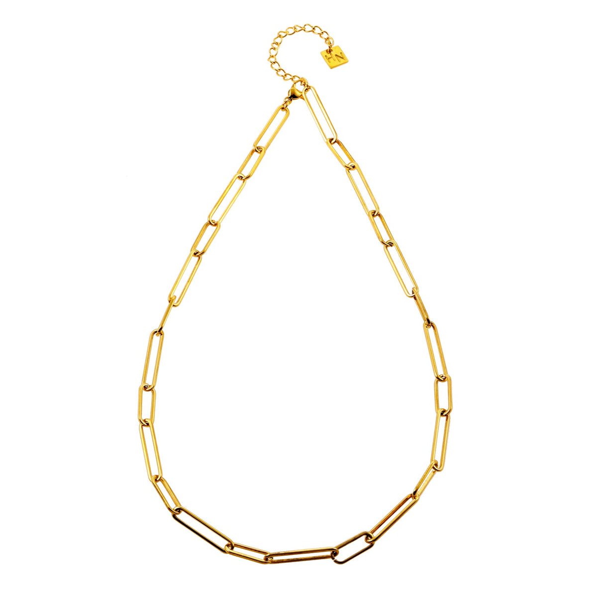 CIRCE : Collier contemporain combiné long et court en trombones