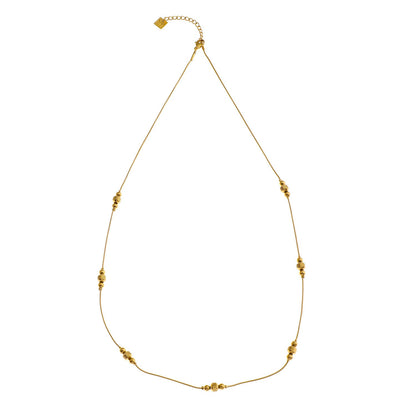PAULINA Delicate Beaded Chain Necklace