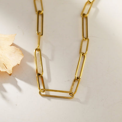 CIRCE : Collier contemporain combiné long et court en trombones