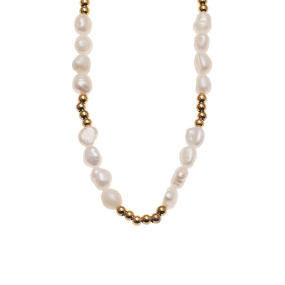 HELGA : Brins de beauté - Collier perles et billes mélangées