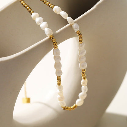 HELGA : Brins de beauté - Collier perles et billes mélangées