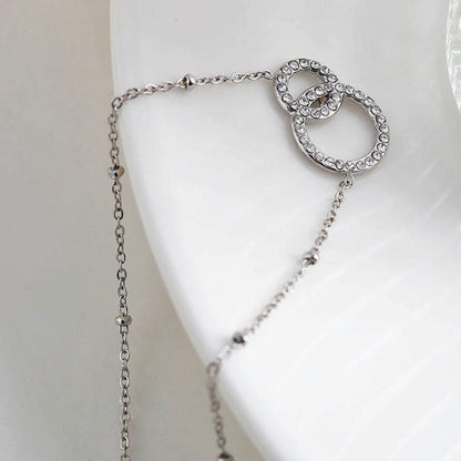 DELANEY Pavé Zirconia Silver Necklace