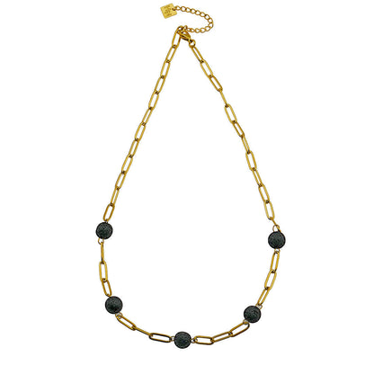 MYAH Volcanic Lava Stone Necklace