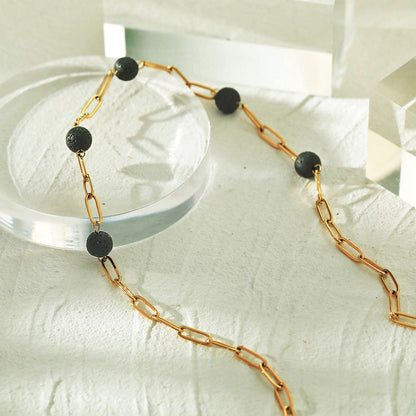 MYAH Volcanic Lava Stone Necklace