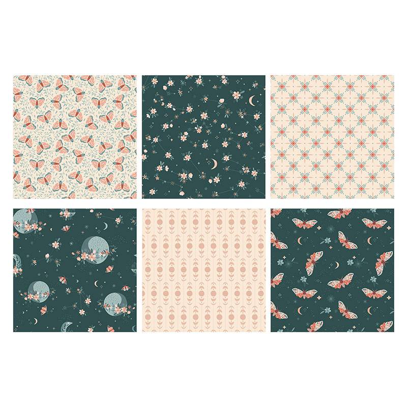 The Paper Boutique Perfect Partners - Prairie lunaire 8x8 Motifs floraux