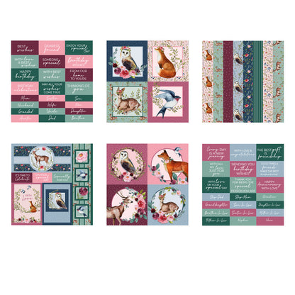 The Paper Boutique Bloc d'embellissements Woodland Wonder 8x8