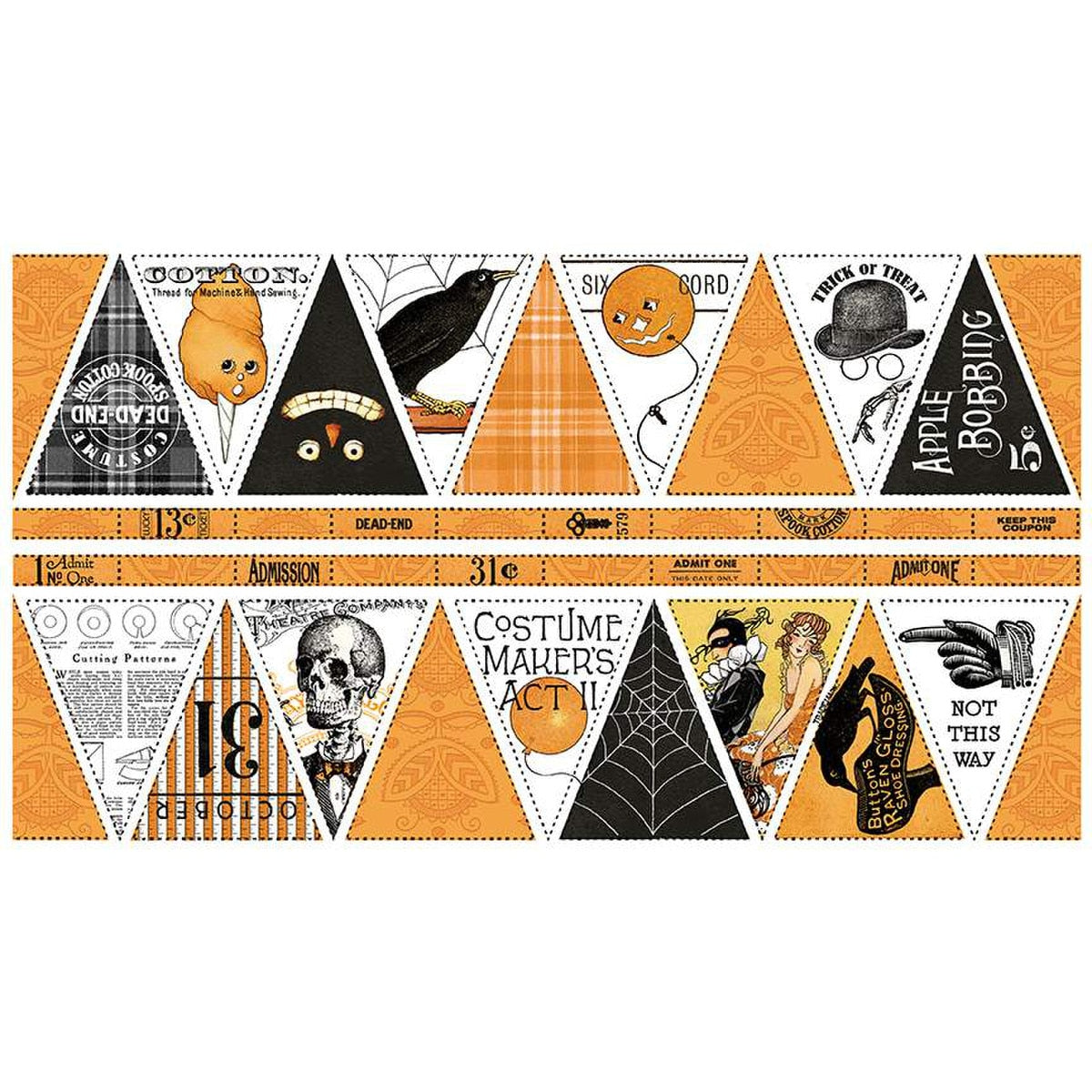 Riley Blake - Costume Maker's Act II - Costume Party Bunting Panel - PD16003-PANEL
