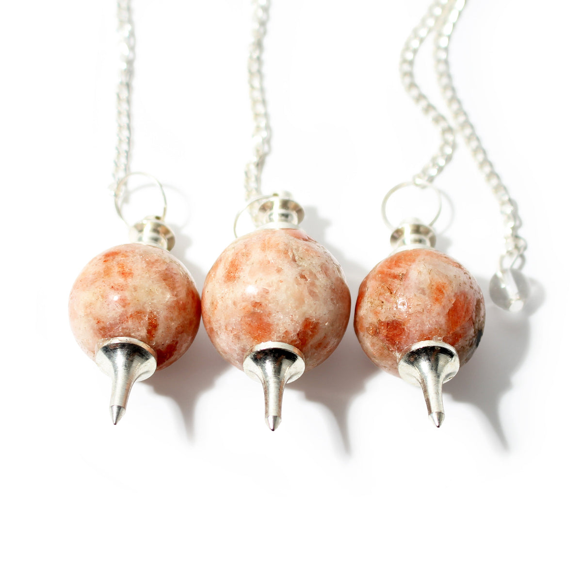 Sunstone Ball and Point Pendulum - 3 Pack