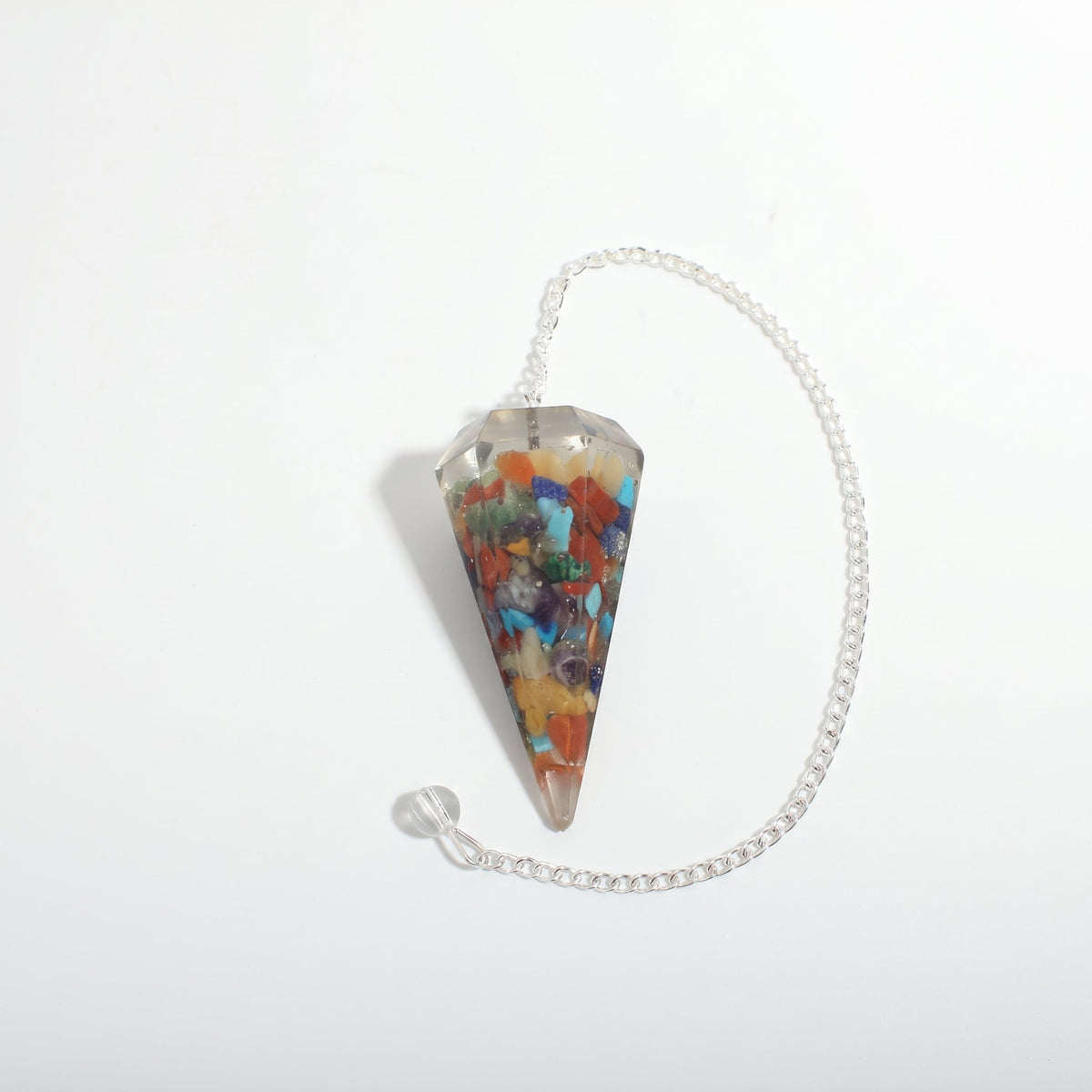 Chakra Orgone Pendulum 6 Facet & Bead - 3 Pack