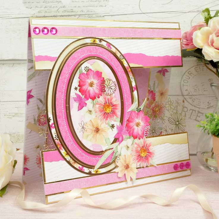 Acétate Luxe Estampé Fleurs Séchées