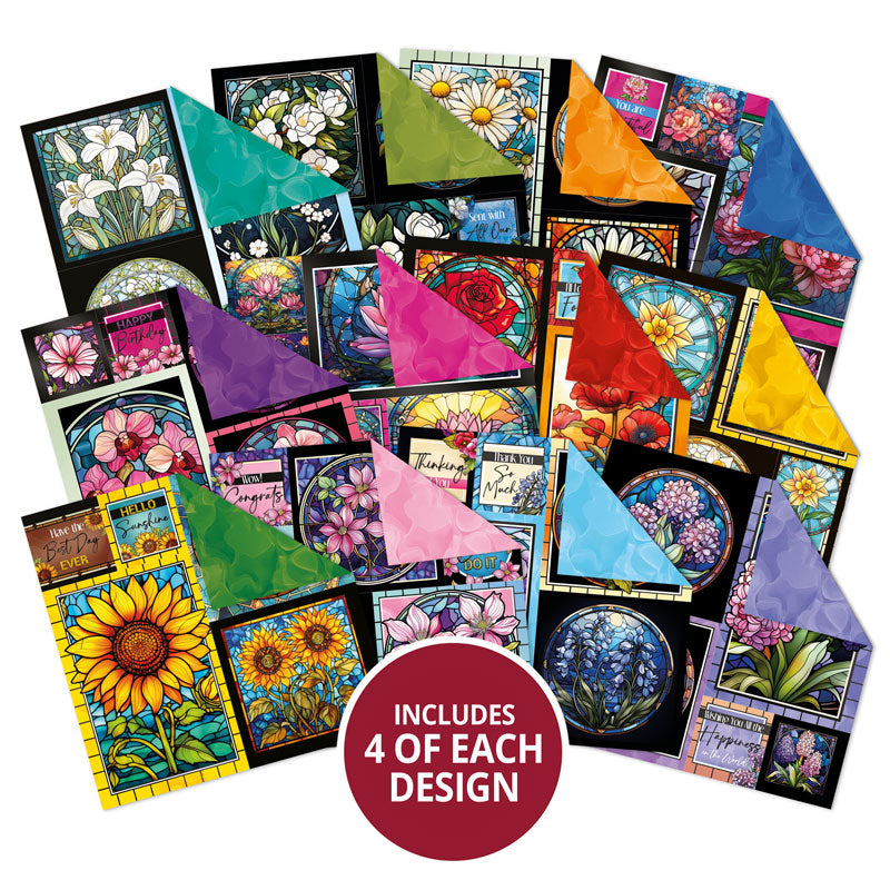 Bloc-notes Fleurs en vitrail