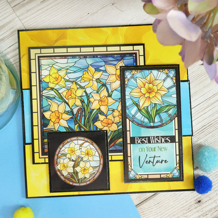 Bloc-notes Fleurs en vitrail
