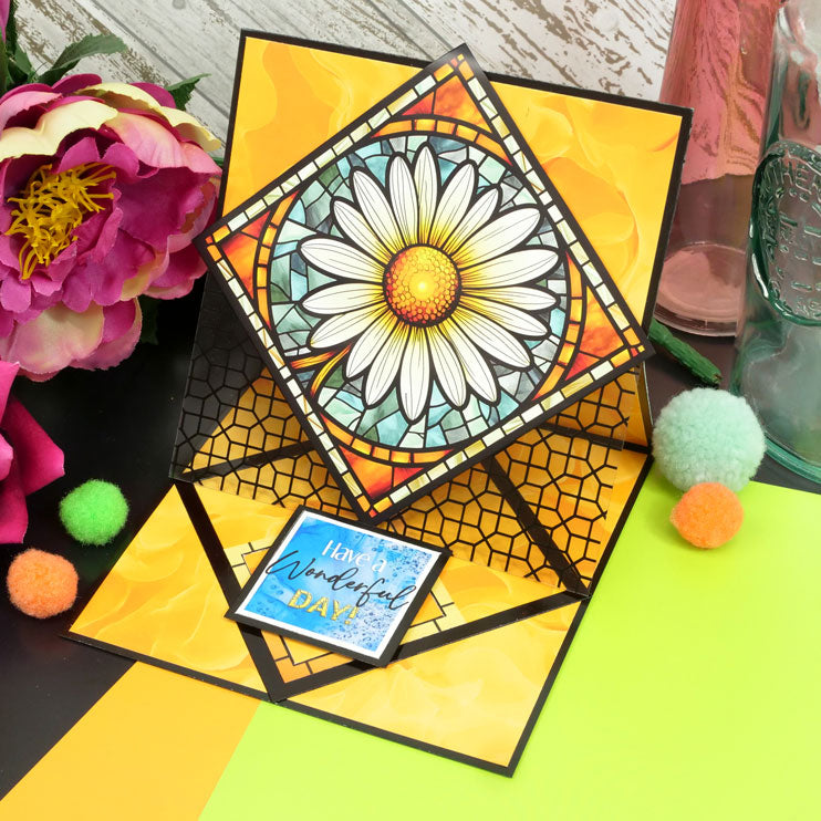 Bloc-notes Fleurs en vitrail