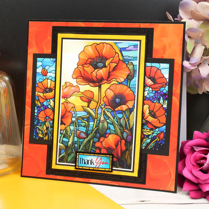 Bloc-notes Fleurs en vitrail