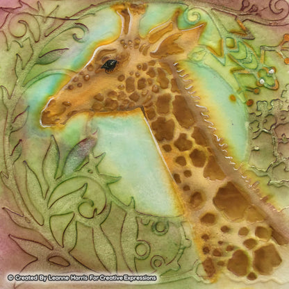Gabarit Girafe Douce Pink Ink Designs 20,32 cm x 20,32 cm