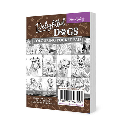 Cahiers de Coloriage de Poche - Adorables Chiens