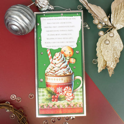 Bloc de papier cartonné orné de motifs pour Noël
