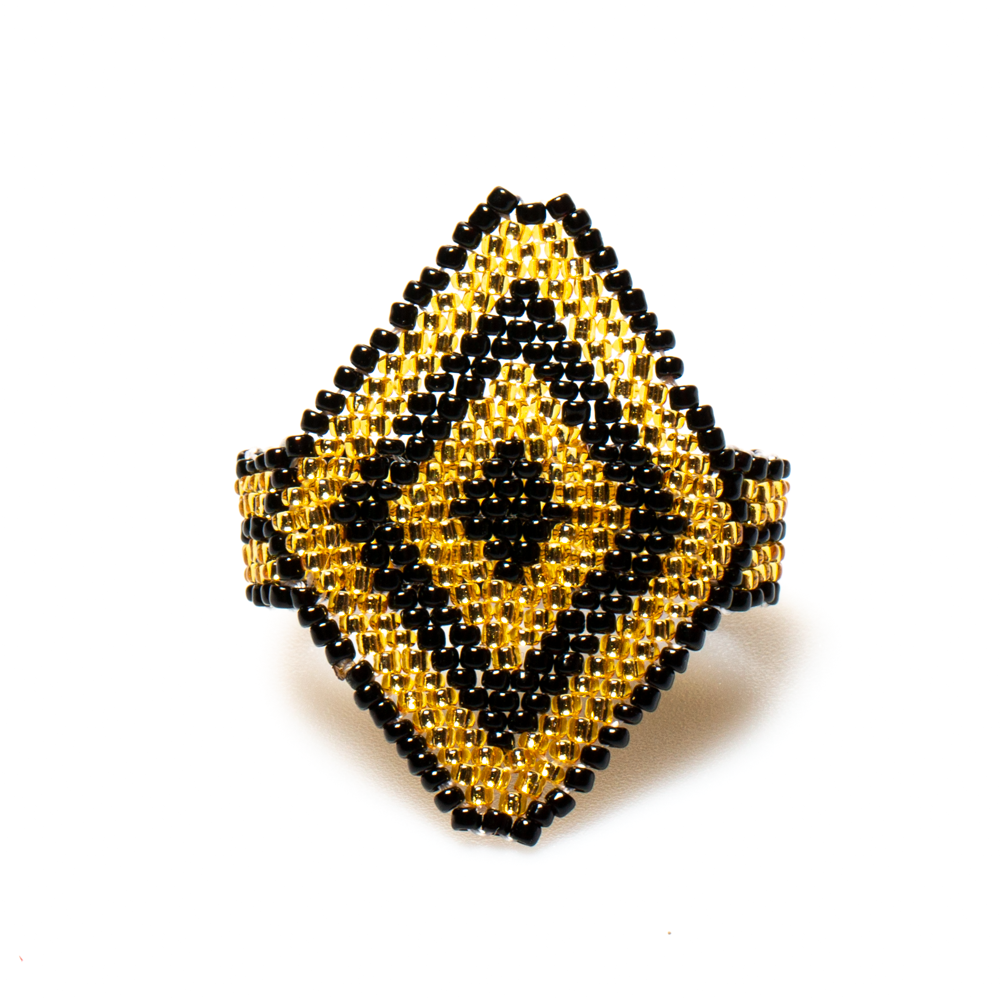Beaded Aztec Style Ring