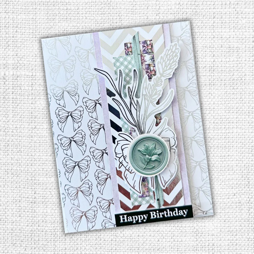 Lavender & Roses - Silver Foil Die Cuts 32274
