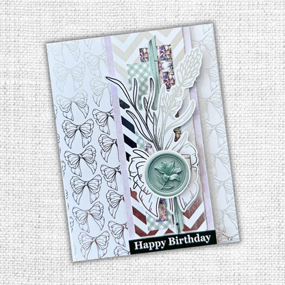 Lavender & Roses - Silver Foil Die Cuts 32274