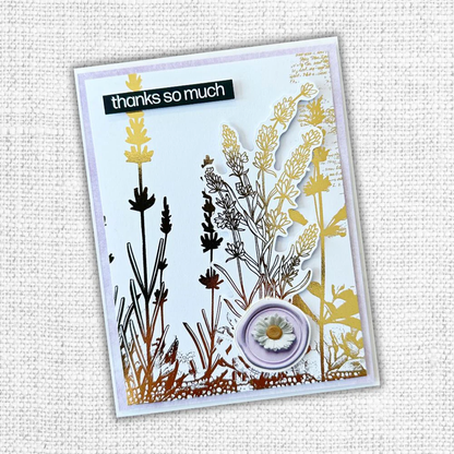 Lavender & Roses Wax Seals Embossed Die Cuts 32283
