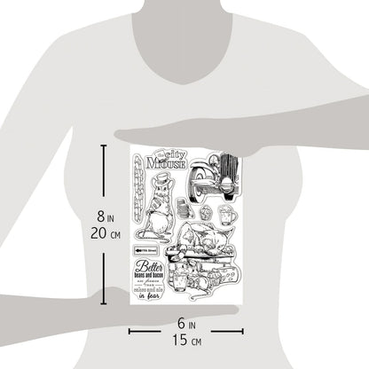 Ciao Bella Set de Tampons Transparents 15x20cm The City Mouse