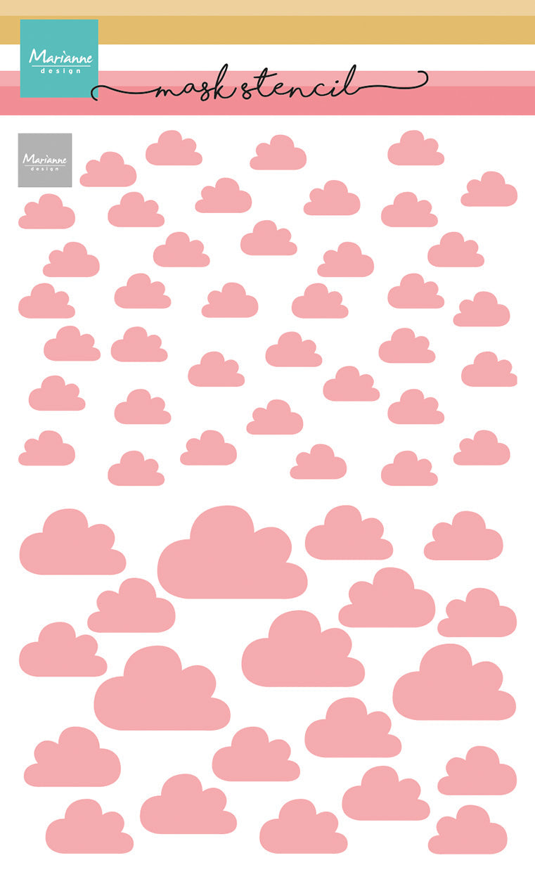 Marianne Design Pochoir Masque - Nuages