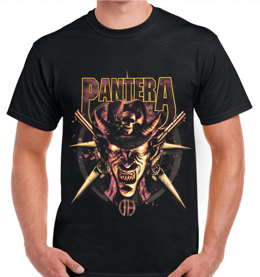 Pantera - T-Shirt Cowboy à Cornes (Noir)